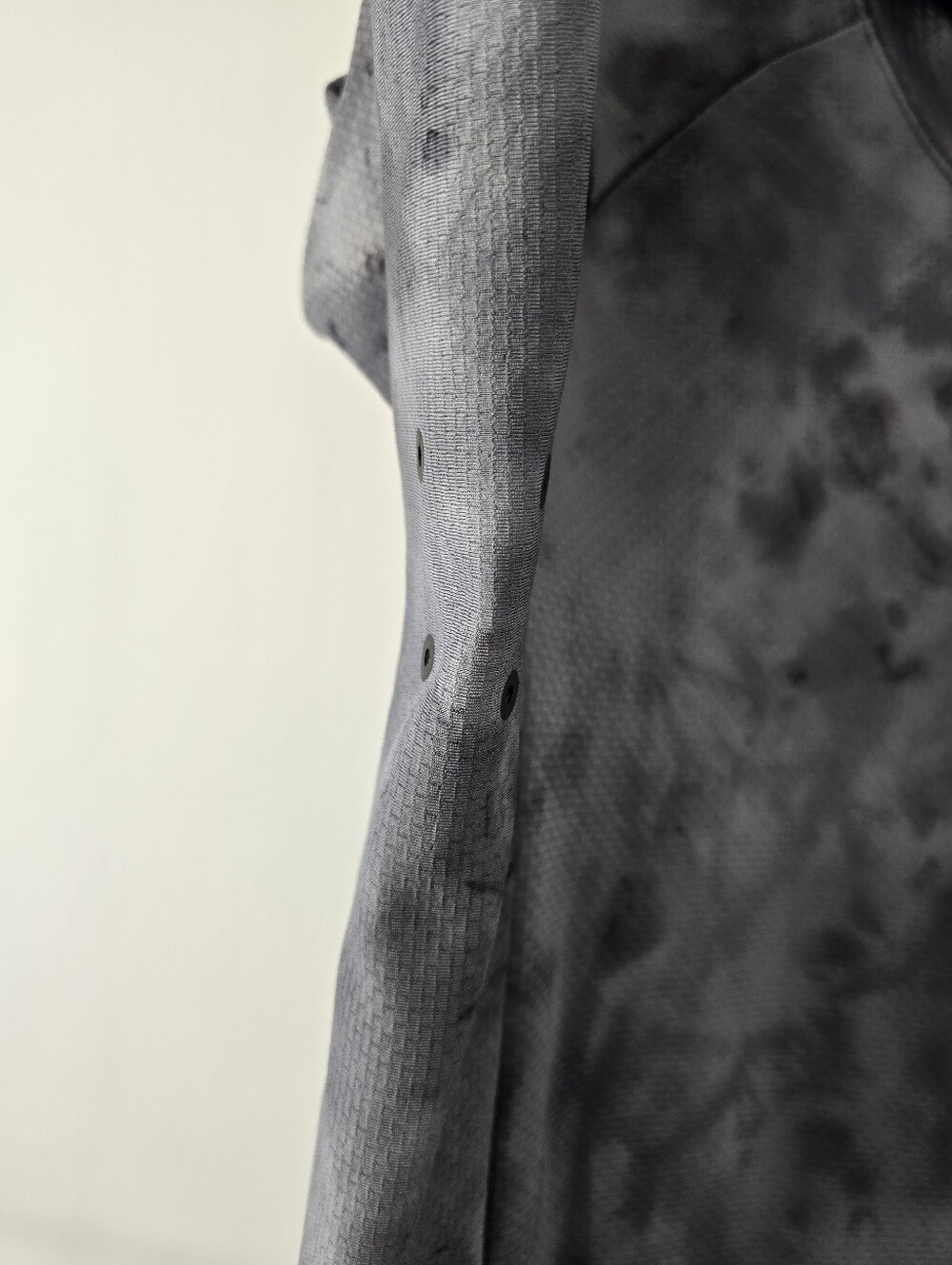 Lululemon Textured Tech Hoodie Diamond Dye Rhino Grey Anchor Sweatshirt Gray M - Picture 10 of 15